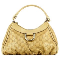 Gucci - Sac à bandoulière Abbey D Ring en toile beige