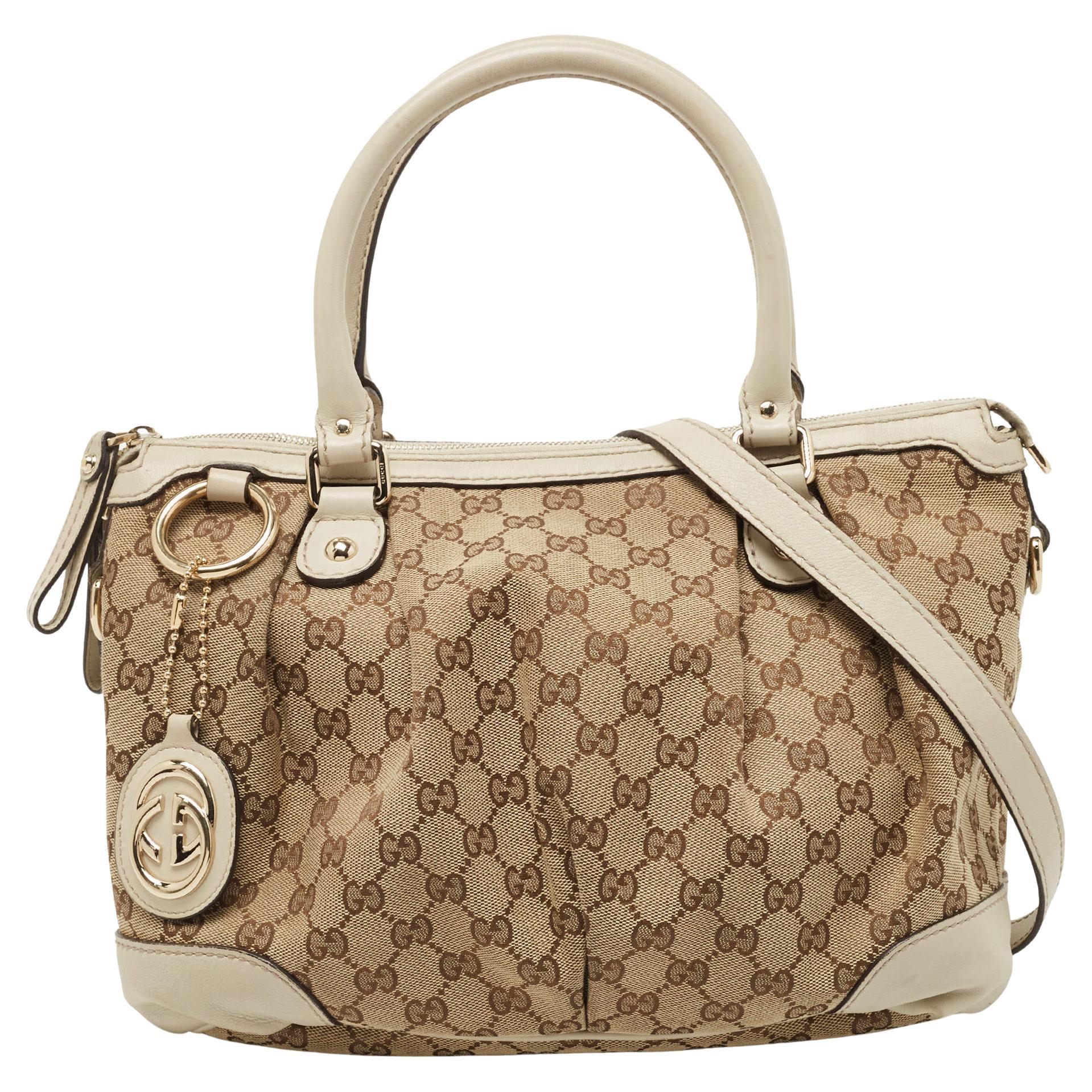 Gucci ostrich speedy light brown handle bag For Sale at 1stDibs