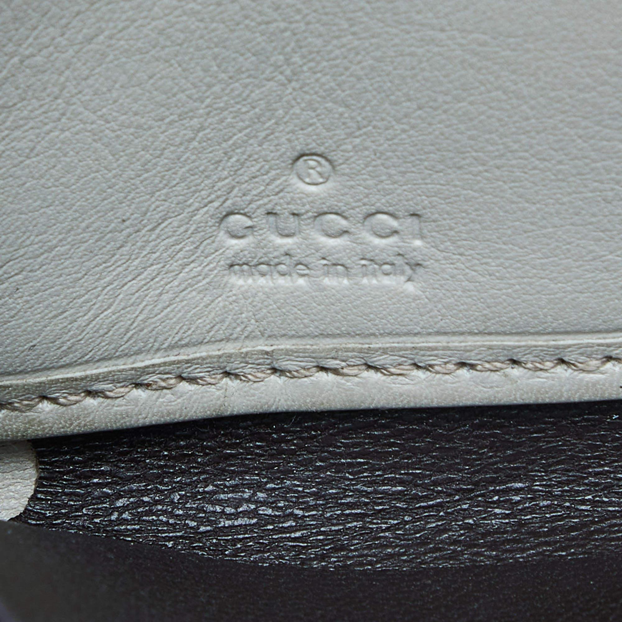 Gucci Beige/Cream GG Canvas and Leather Princy Zip Around Wallet 3