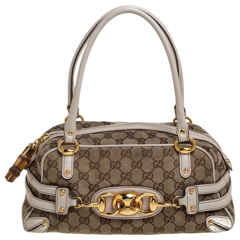 Boston leather handbag Gucci Beige in Leather - 33780199