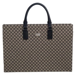 Gucci Tote in tela con diamanti beige