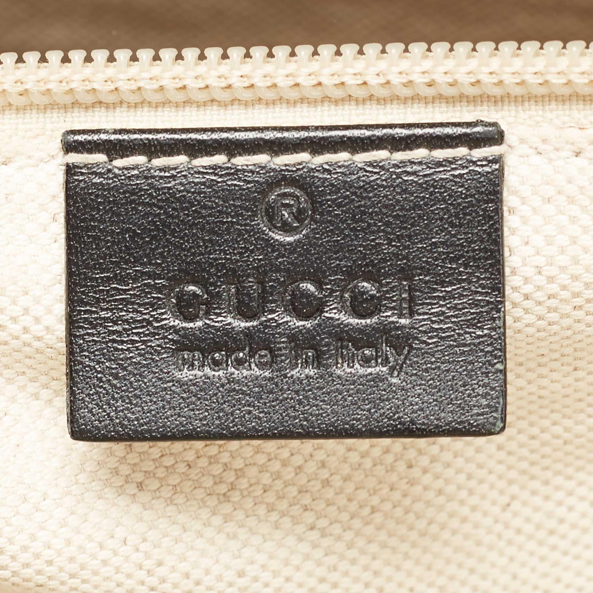 Gucci Beige/Ebony Diamante Supreme Canvas Brief Laptop Bag 9