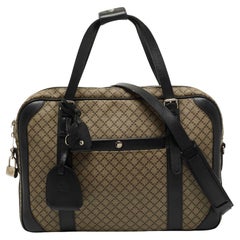 Gucci Supreme Canvas Laptop-Tasche in Beige/Ebony mit Diamanten