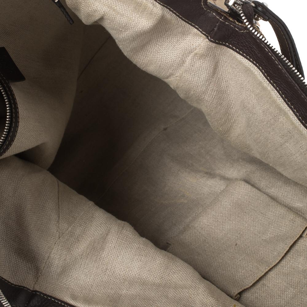 Gucci Beige/Ebony GG Canvas und Leder Large Icon Bit Tote 3