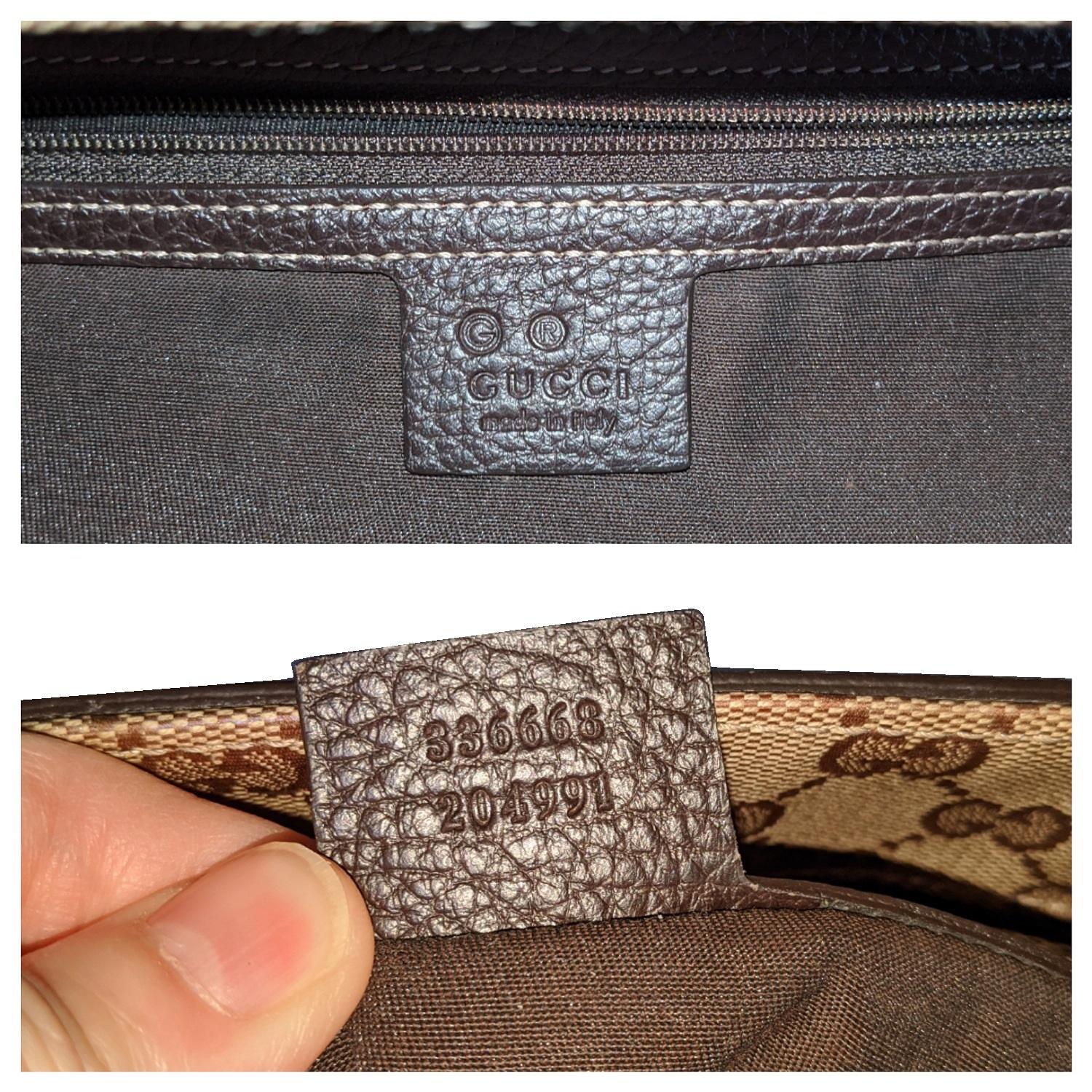Gucci Beige/Ebano GG Crystal Babouska Tote con borchie 2