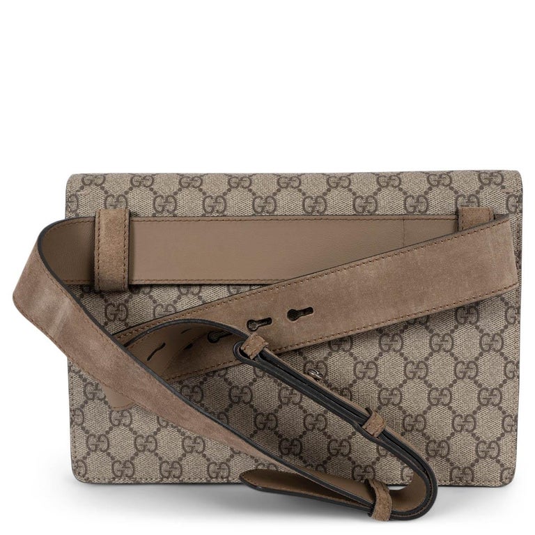 GUCCI beige ebony GG Supreme canvas DIONYSUS Belt Bag For  display picture 2