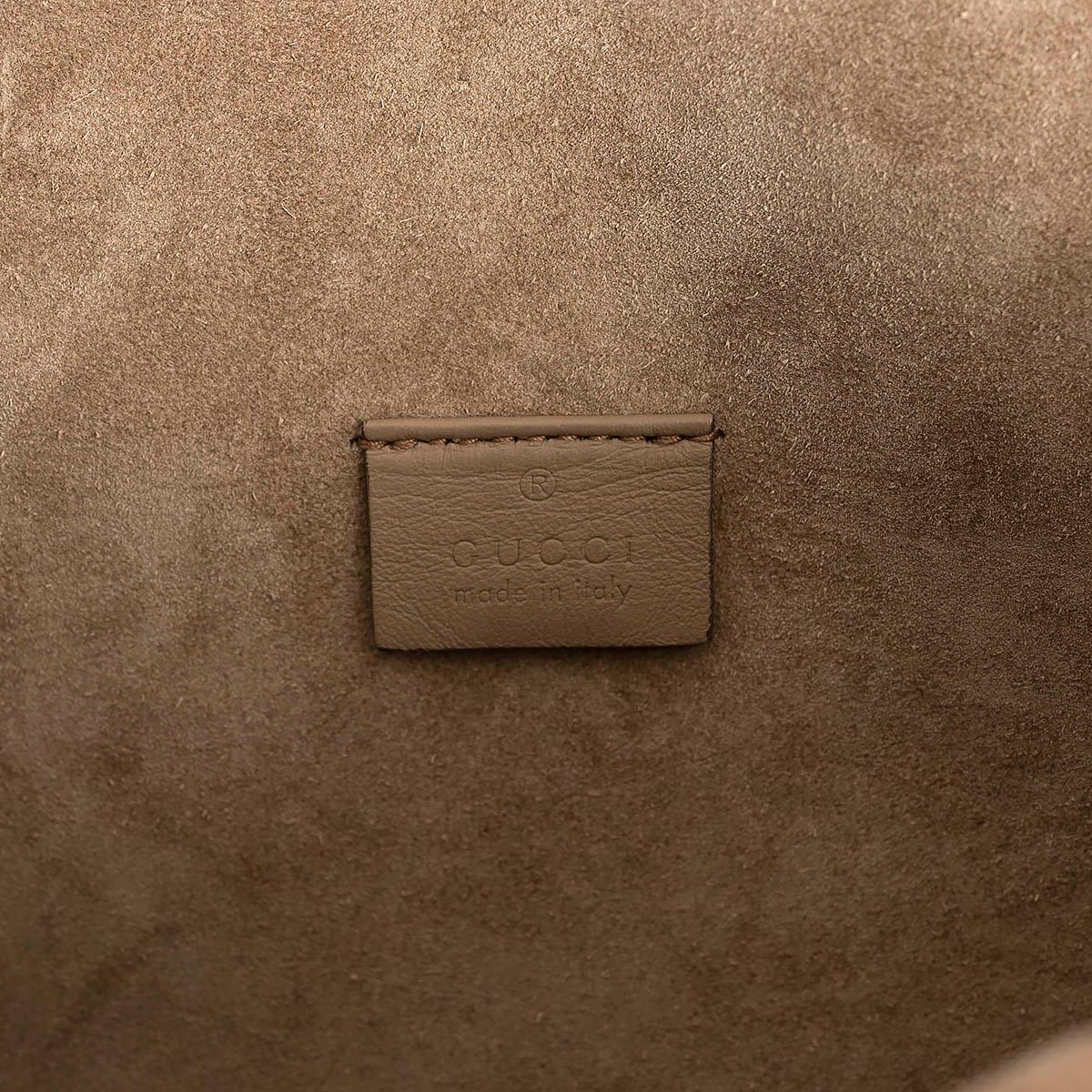 GUCCI beige ebony GG Supreme canvas DIONYSUS Belt Bag For Sale 2