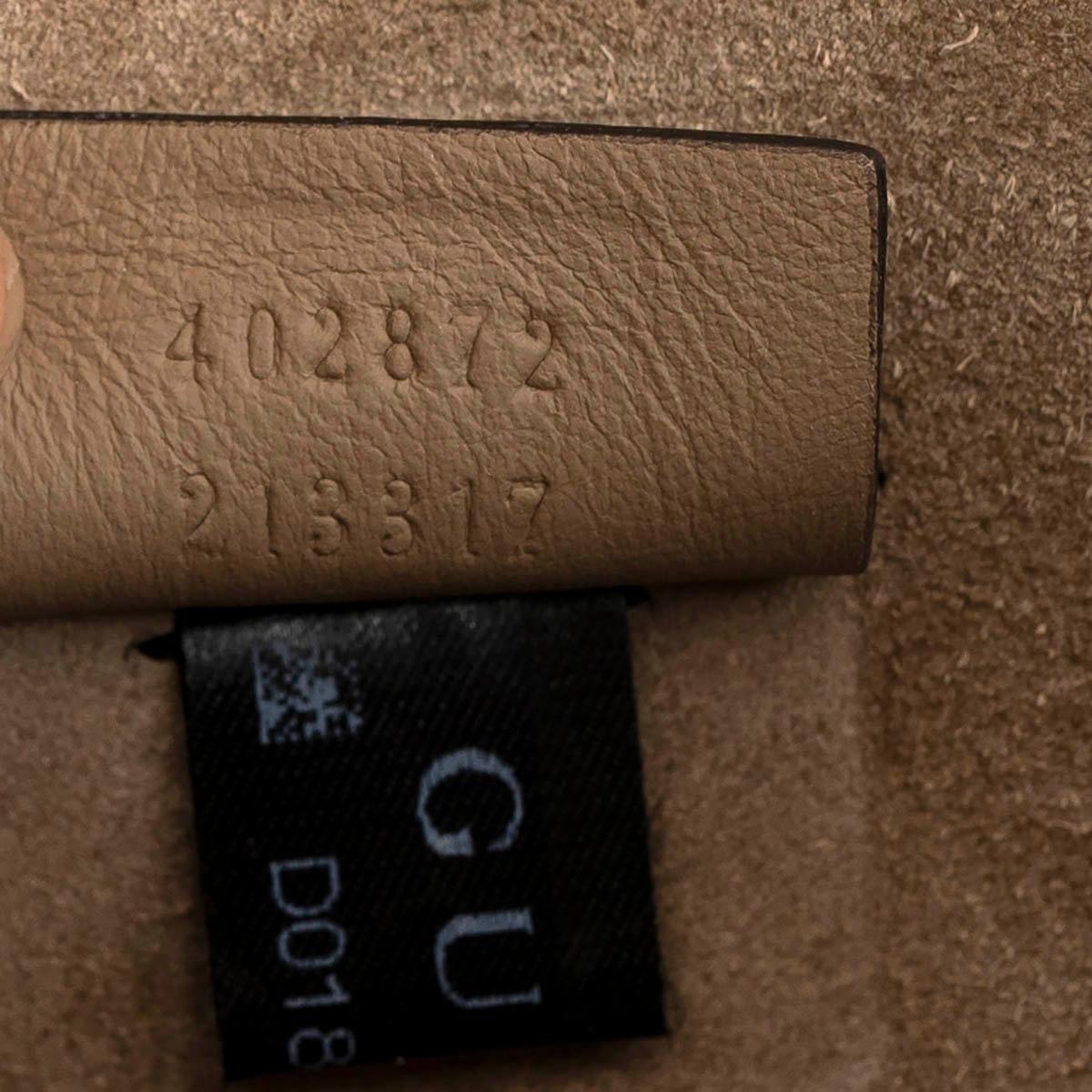 GUCCI beige ebony GG Supreme canvas DIONYSUS Belt Bag For Sale 3