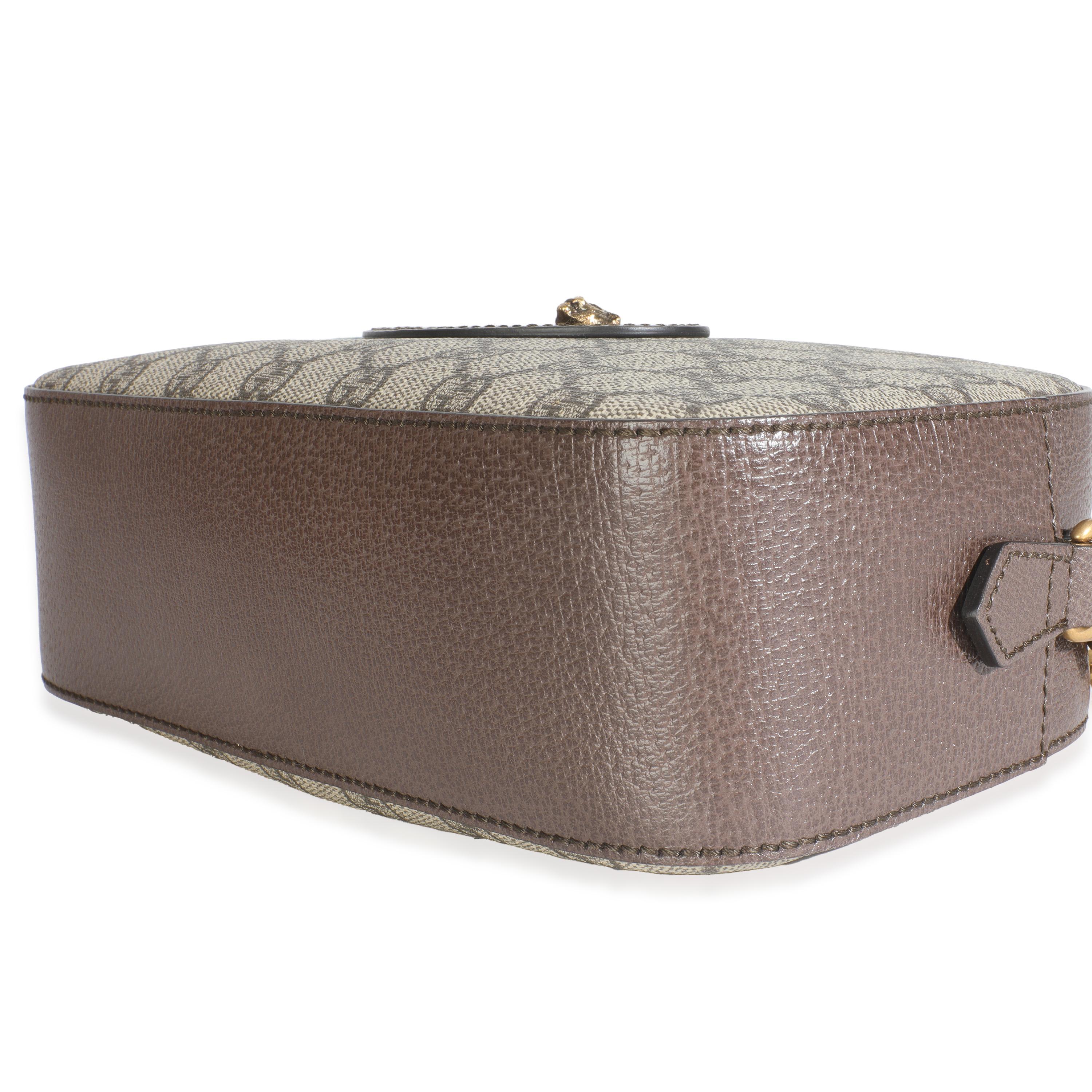 Bolso Mensajero Gucci Beige Ébano GG Supreme Canvas Neo Vintage en venta 1