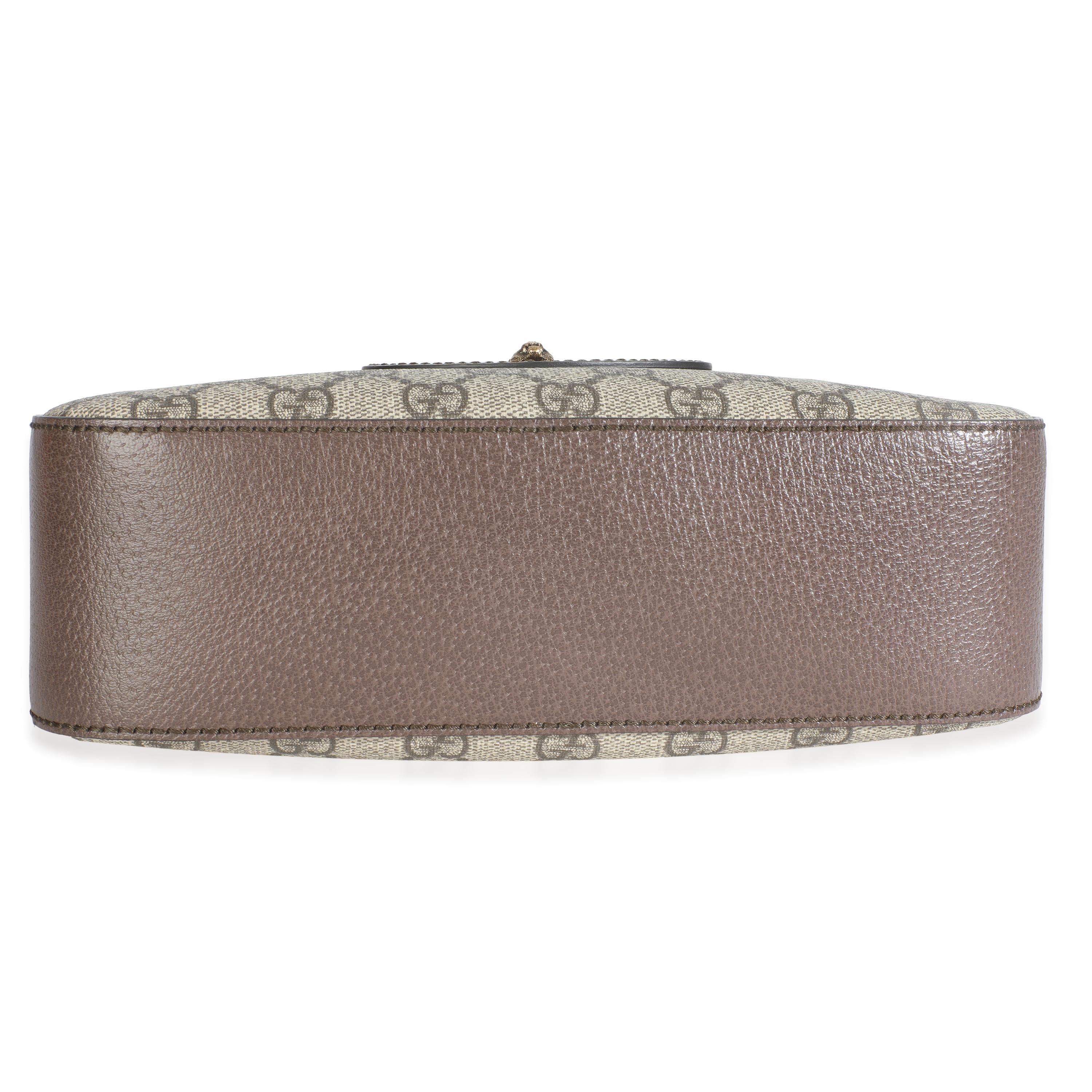 Bolso Mensajero Gucci Beige Ébano GG Supreme Canvas Neo Vintage en venta 4