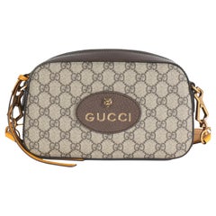 Gucci Beige Ebony GG Supreme Canvas Neo Vintage Messenger Bag