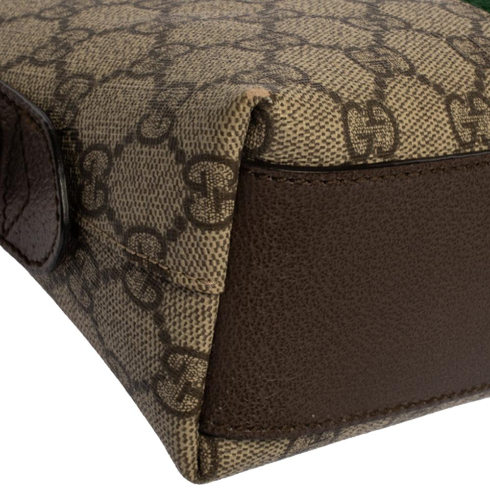 Gucci Beige/Ebony GG Supreme Coated Canvas and Leather Ophidia Crossbody Bag 2