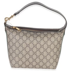 Gucci Beige Ebony GG Supreme Monogram Canvas Super Mini Ophidia Shoulder Bag