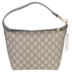 Gucci Beige Ebony GG Supreme Monogram Canvas Super Mini Ophidia Shoulder Bag