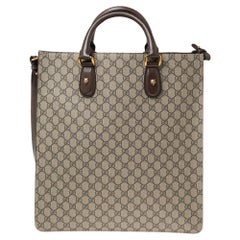 Gucci Beige/Ebony GG Supreme Web Animalier Tote