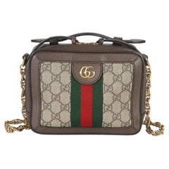 Gucci Beige Ebony Ophidia GG Mini Supreme Shoulder Bag