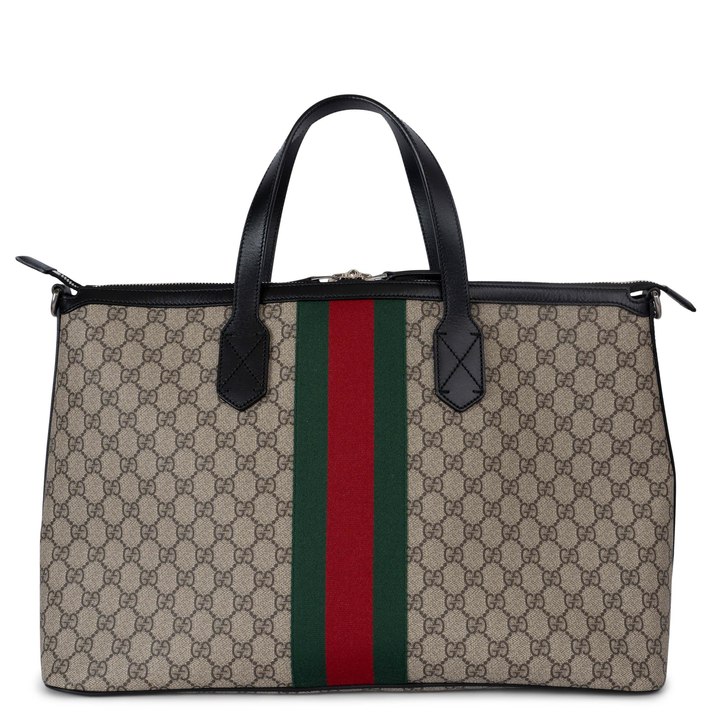 Beige GUCCI beige ebony WEG GG SUPREME Duffle Bag