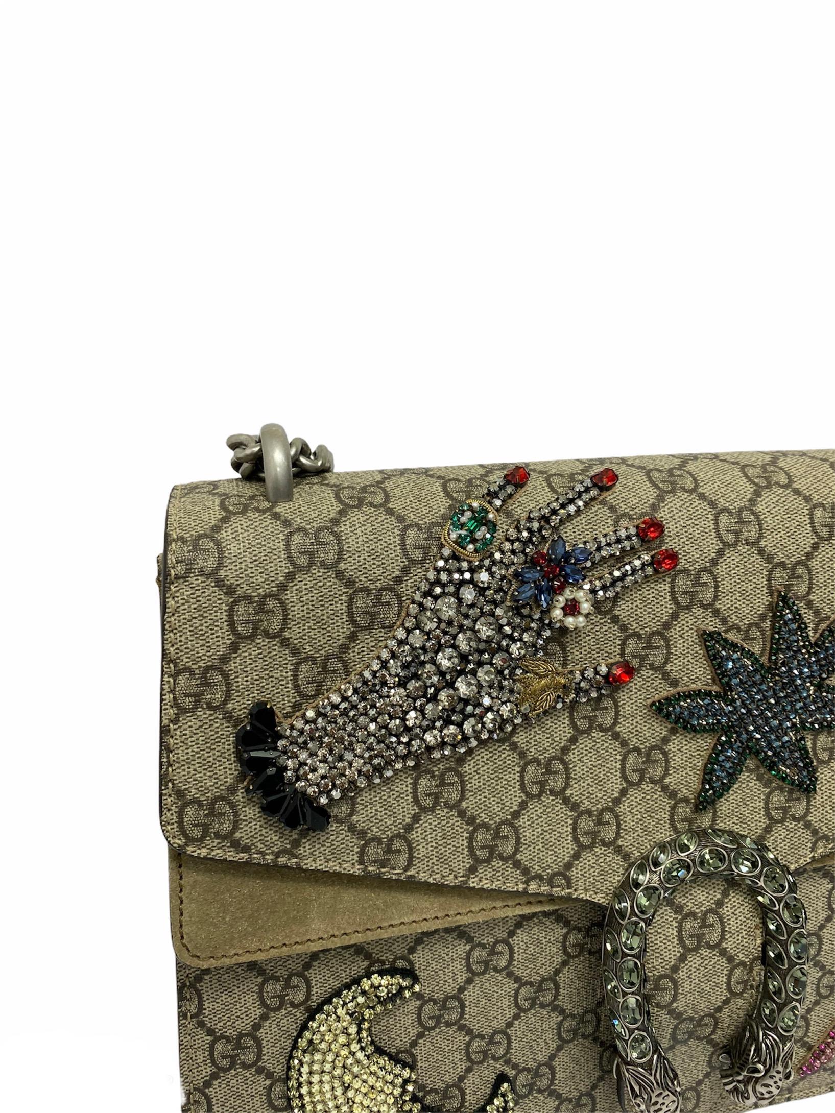 Gucci Beige Fabric Dionysus Bag 1