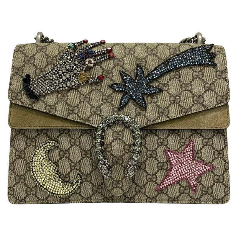 Gucci Beige Fabric Dionysus Bag at 1stDibs