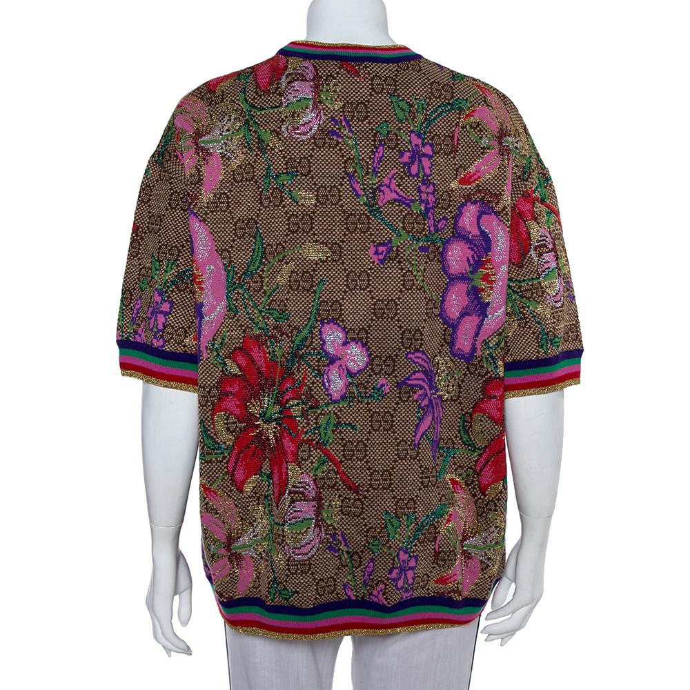 gucci floral sweater