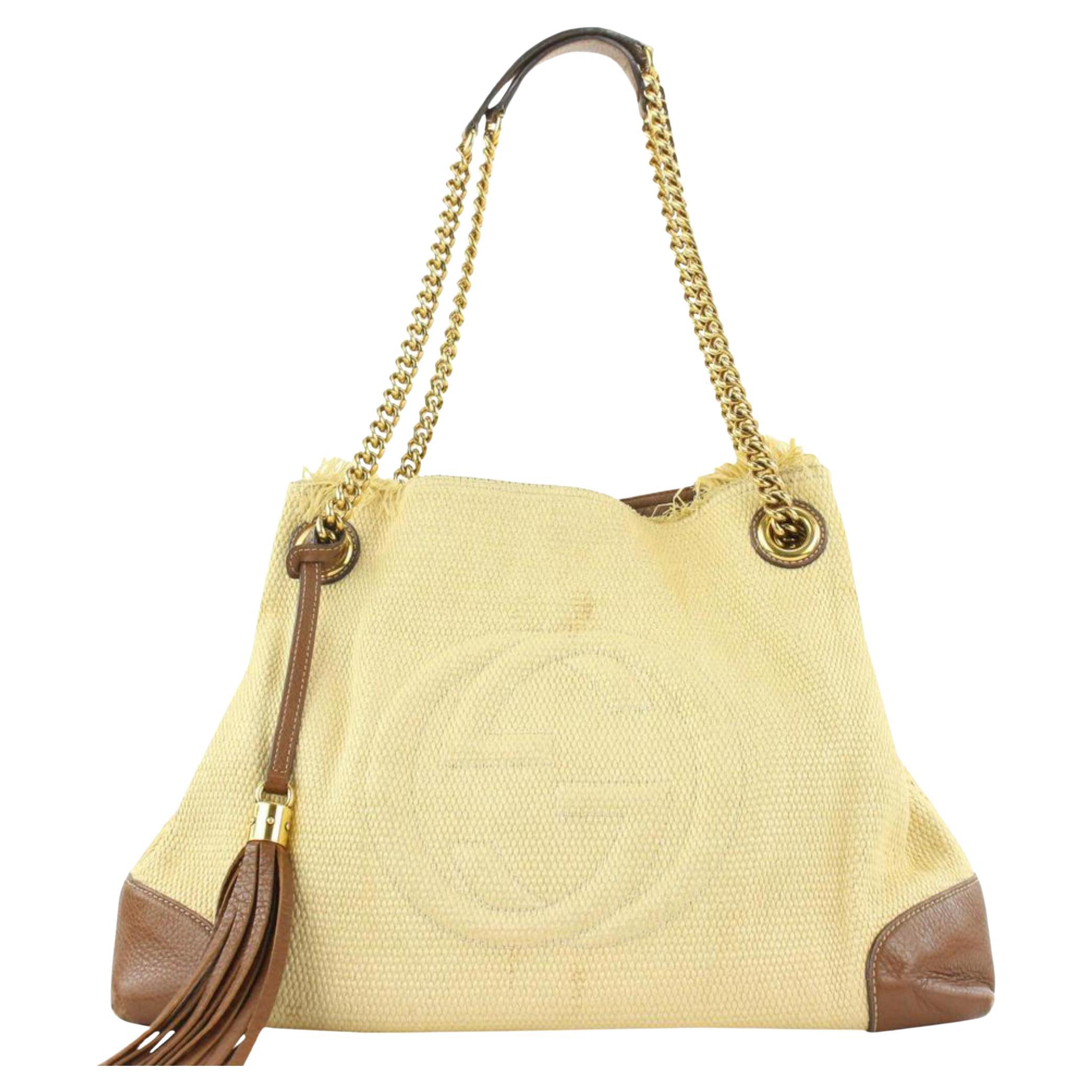 Chanel Bag XL Taupe Fringe Limited Edition Beige Tweed Tote For Sale at  1stDibs