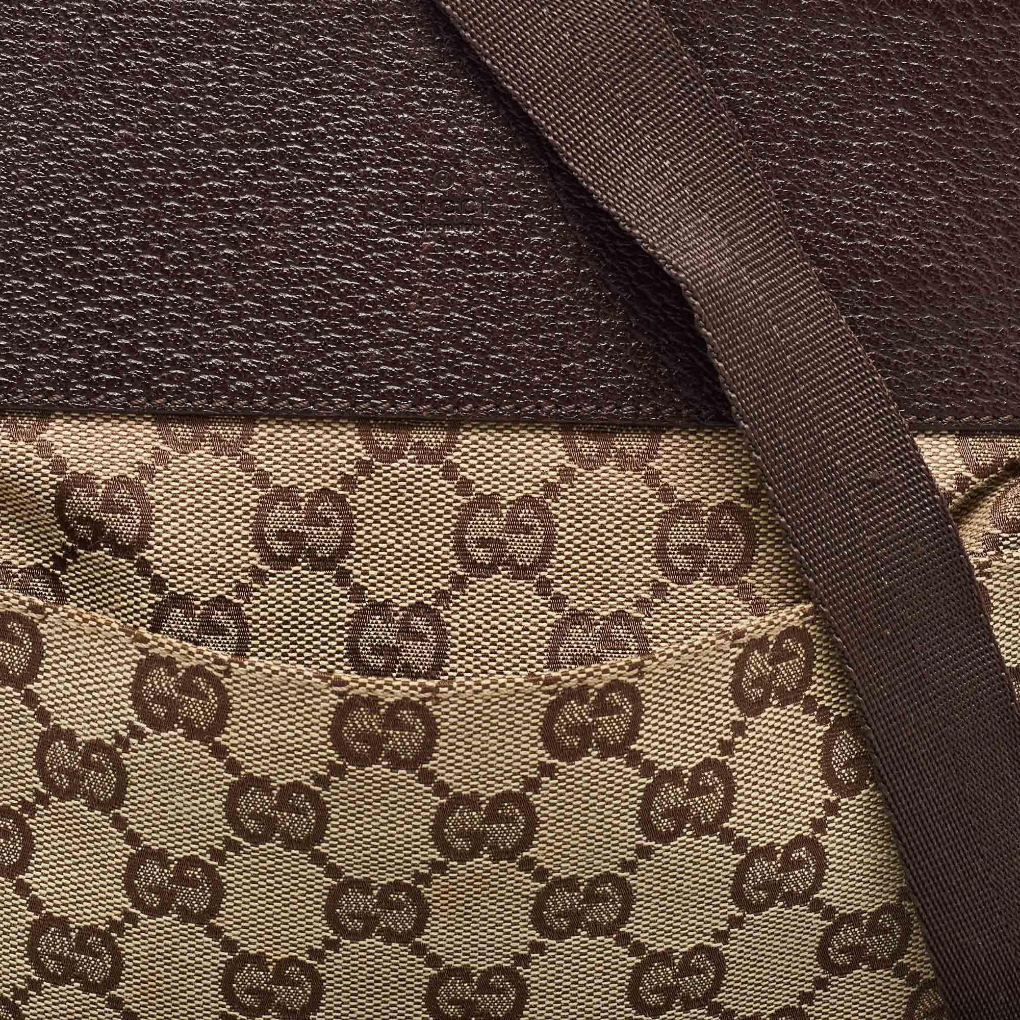 Bolso cruzado de lona y piel Gucci Beige GG 2