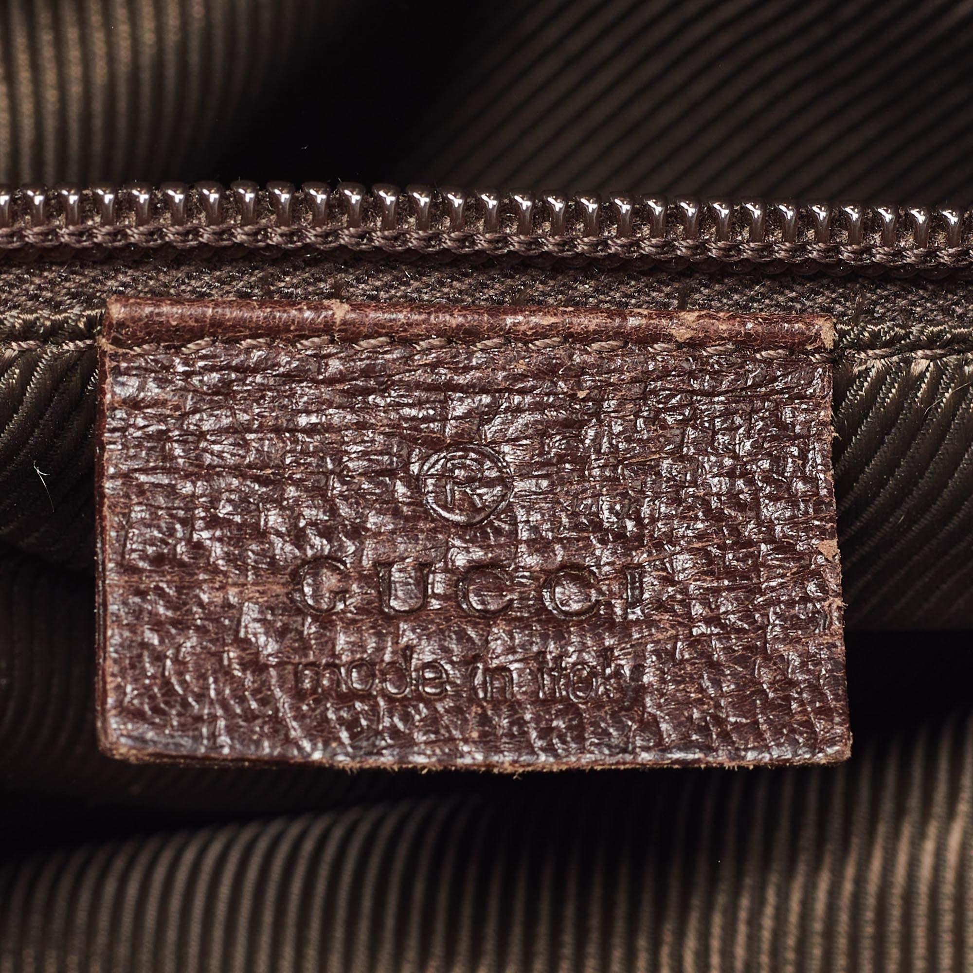 Bolso cruzado de lona y piel Gucci Beige GG 5