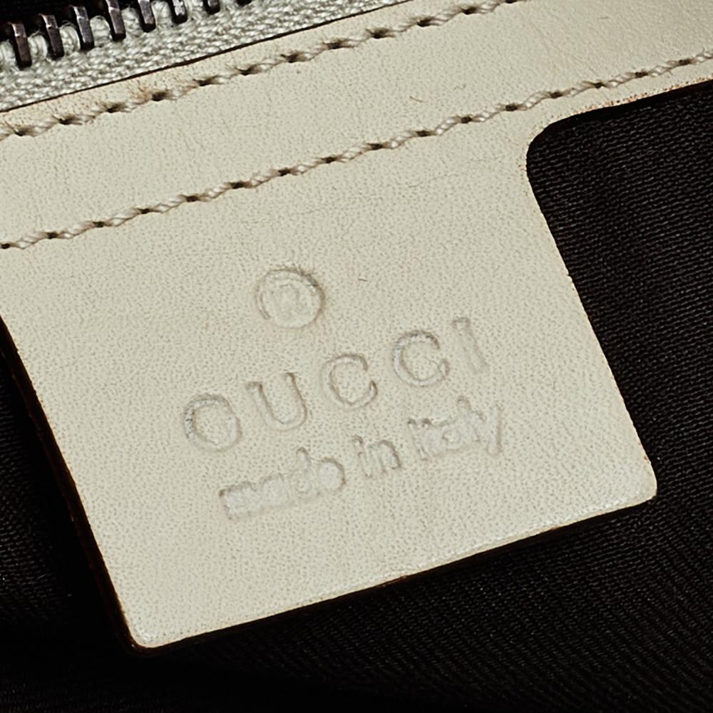 Gucci Beige GG Canvas And Leather Jackie Nailhead Hobo 1