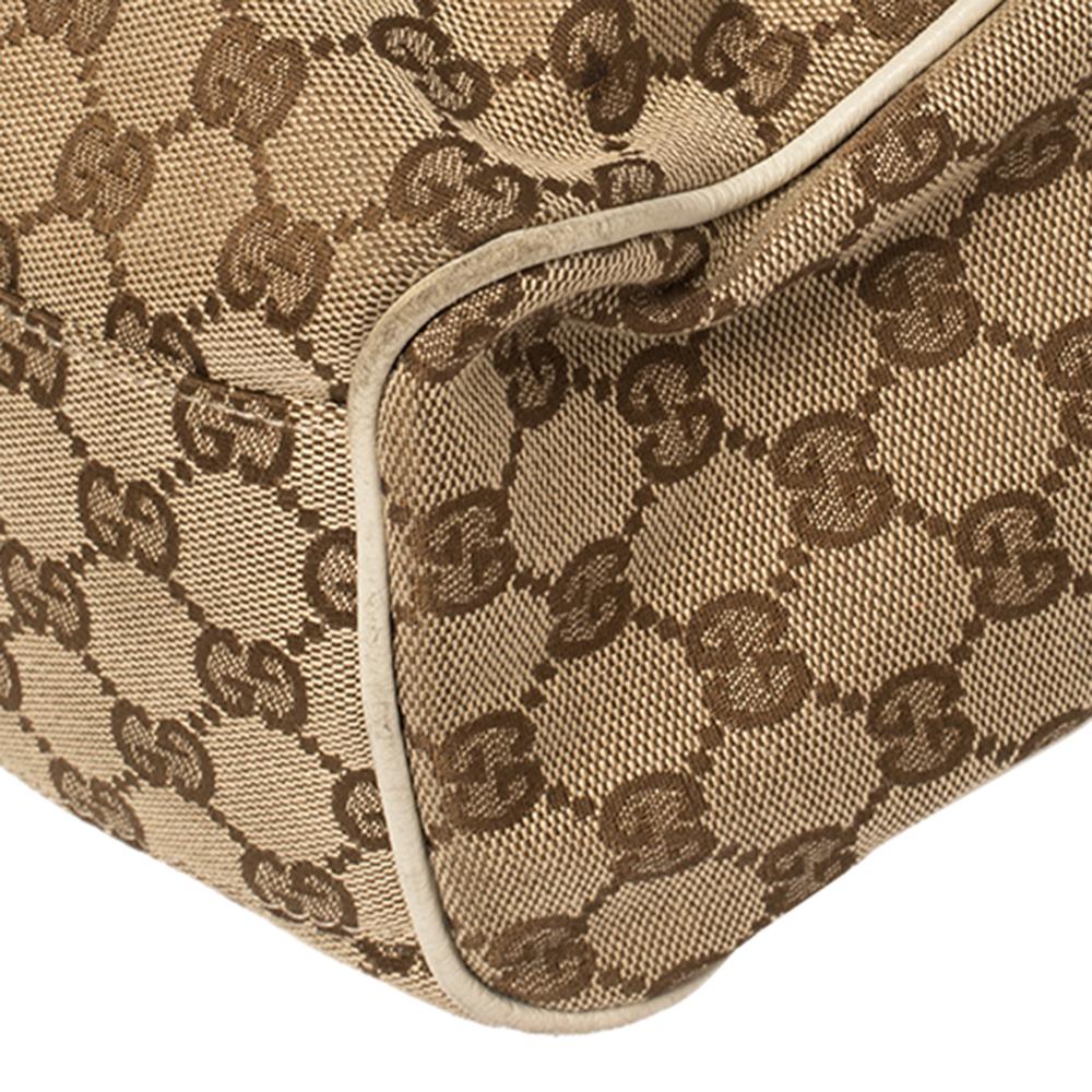 Gucci Beige GG Canvas and Leather Medium Sukey Tote 3