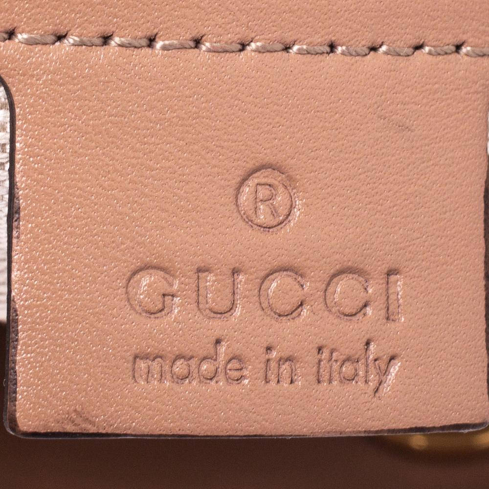 Women's Gucci Beige GG Canvas and Leather Small Scarlett Interlocking G Tote