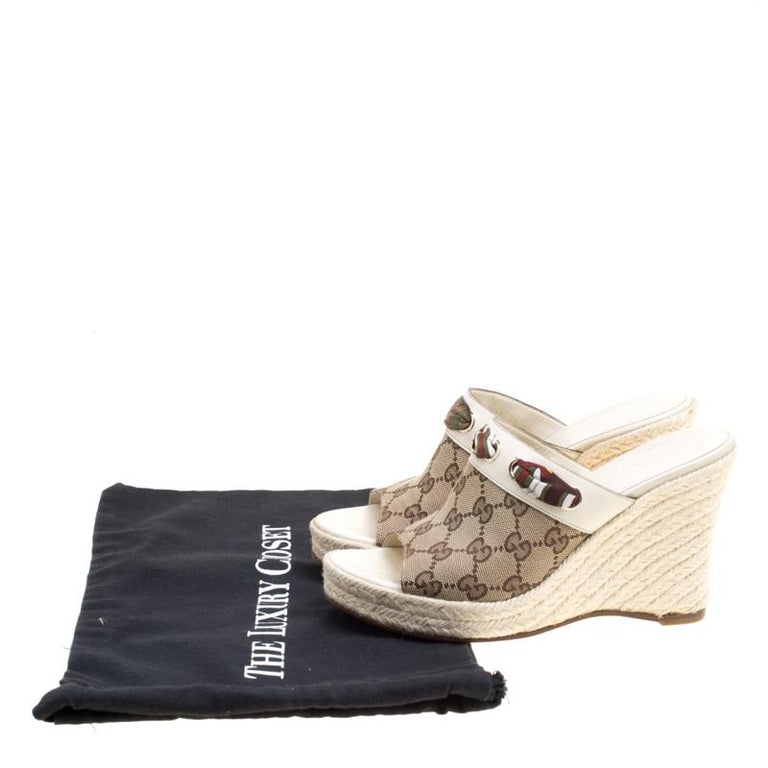 gucci platform espadrille slides