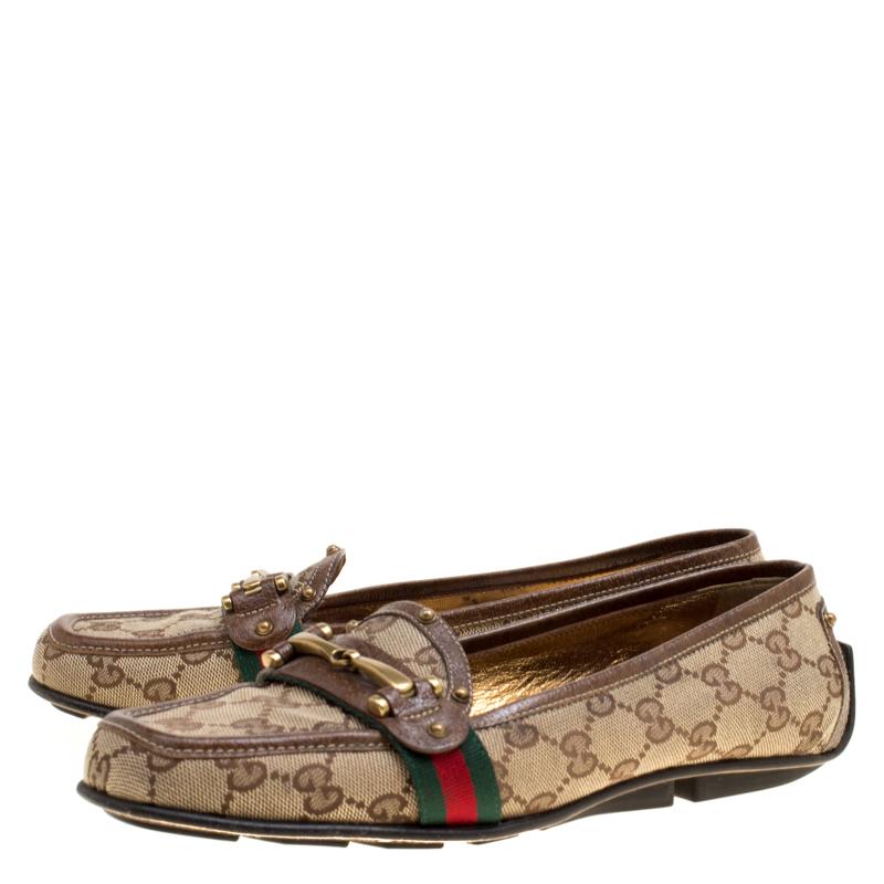 gucci loafers beige
