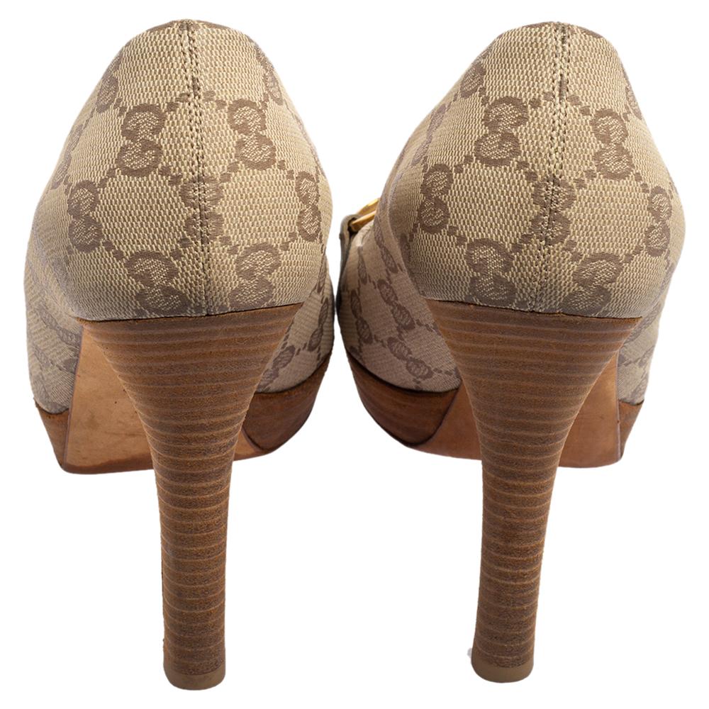 beige gucci heels