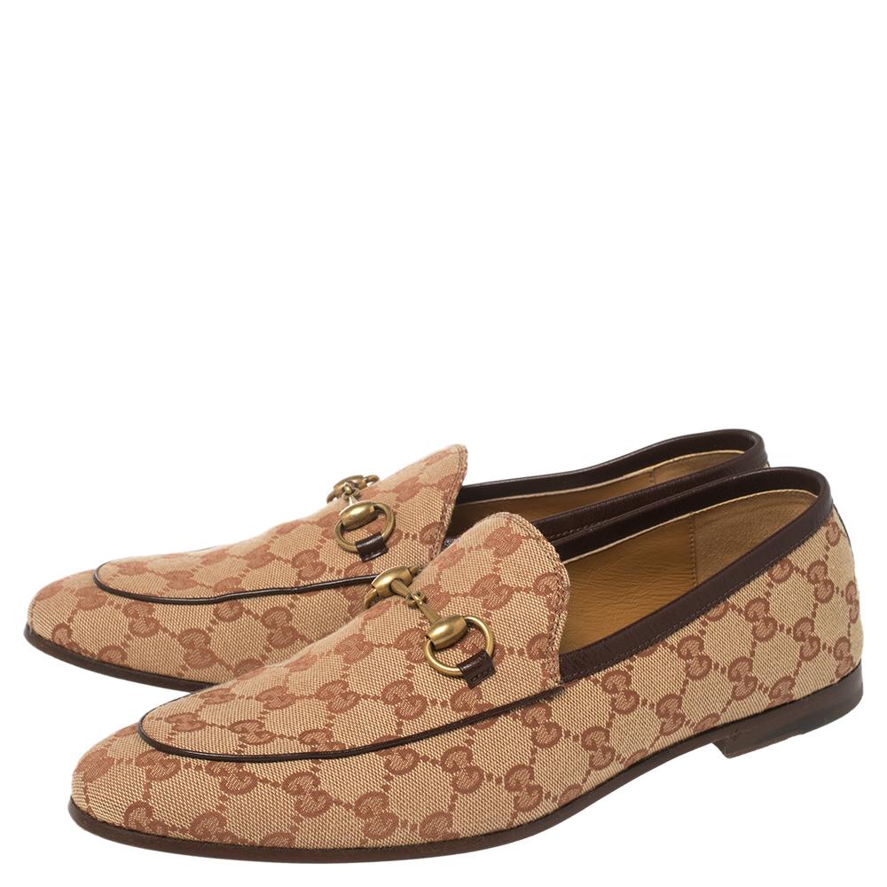 beige gucci loafers