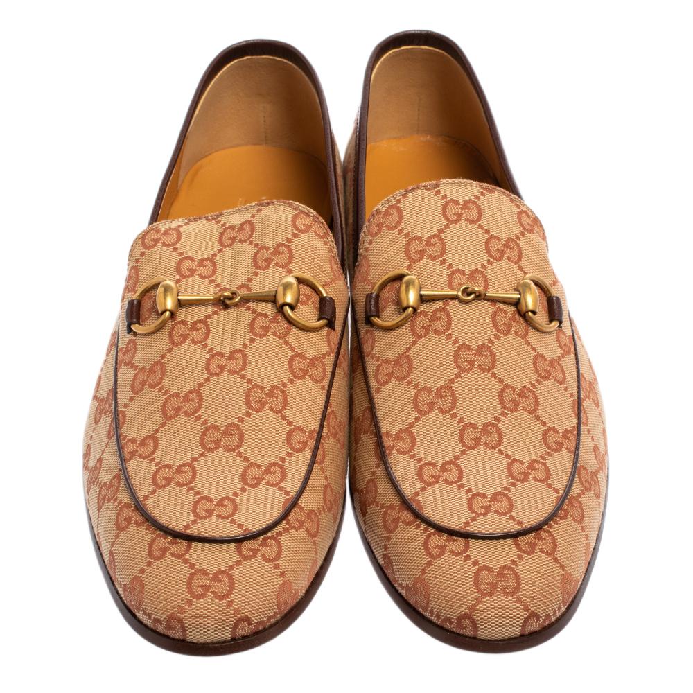 gucci men's canvas loafers