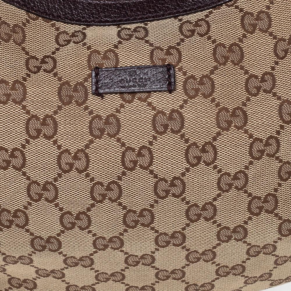 Gucci Beige GG Canvas Medium Web Messenger Bag 2