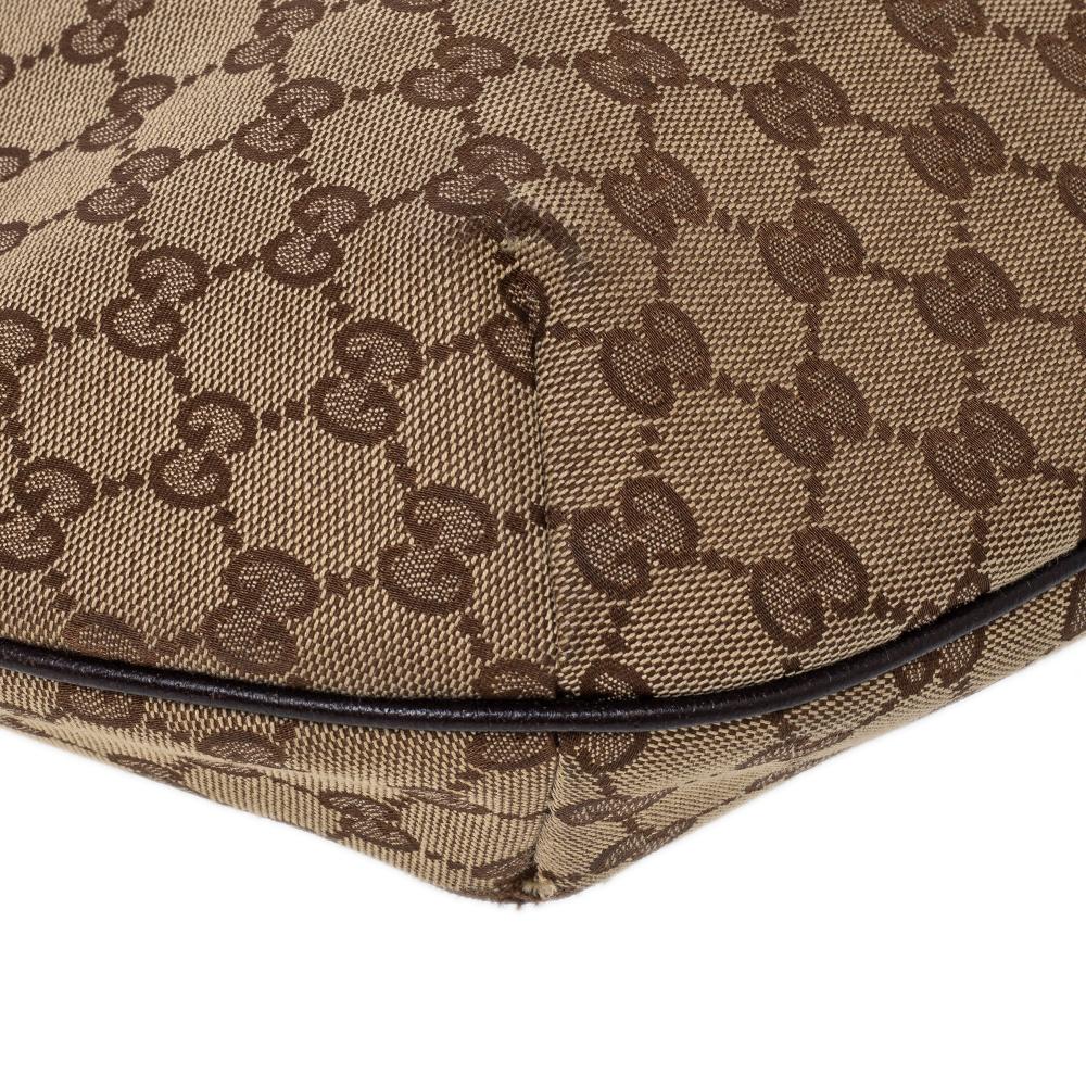 Gucci Beige GG Canvas Medium Web Messenger Bag 4