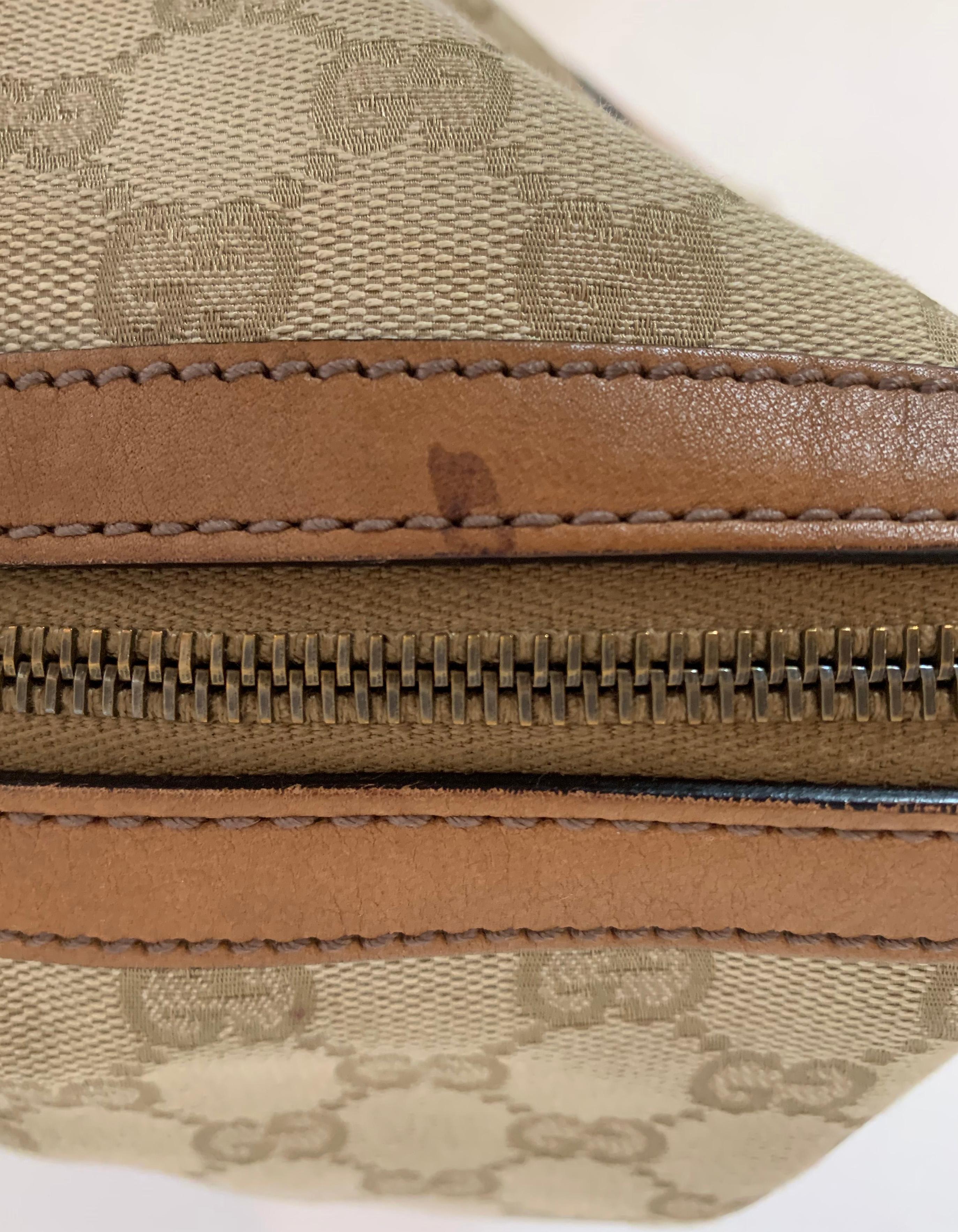 Women's Gucci Beige GG Canvas Vintage Web Rania Tote Bag w/ Strap 309621 rt. $1, 820