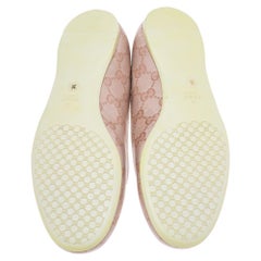 Gucci Beige GG Coated Canvas Ballet Flats Size 36