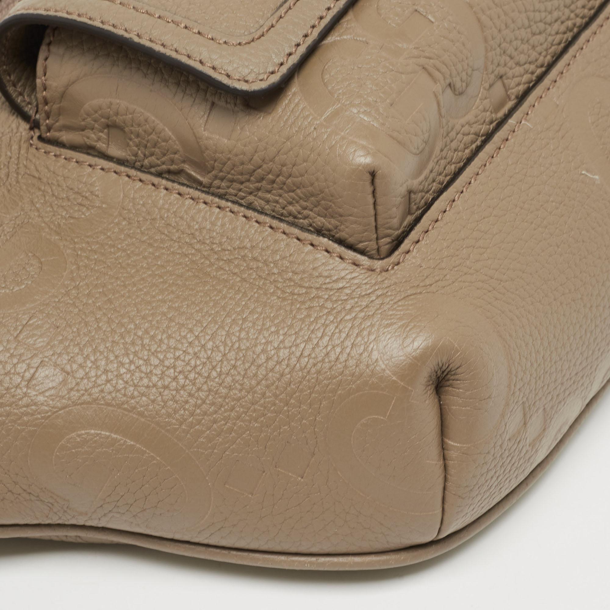 Gucci Beige GG Emblematic Jumbo Leather Belt Bag 7