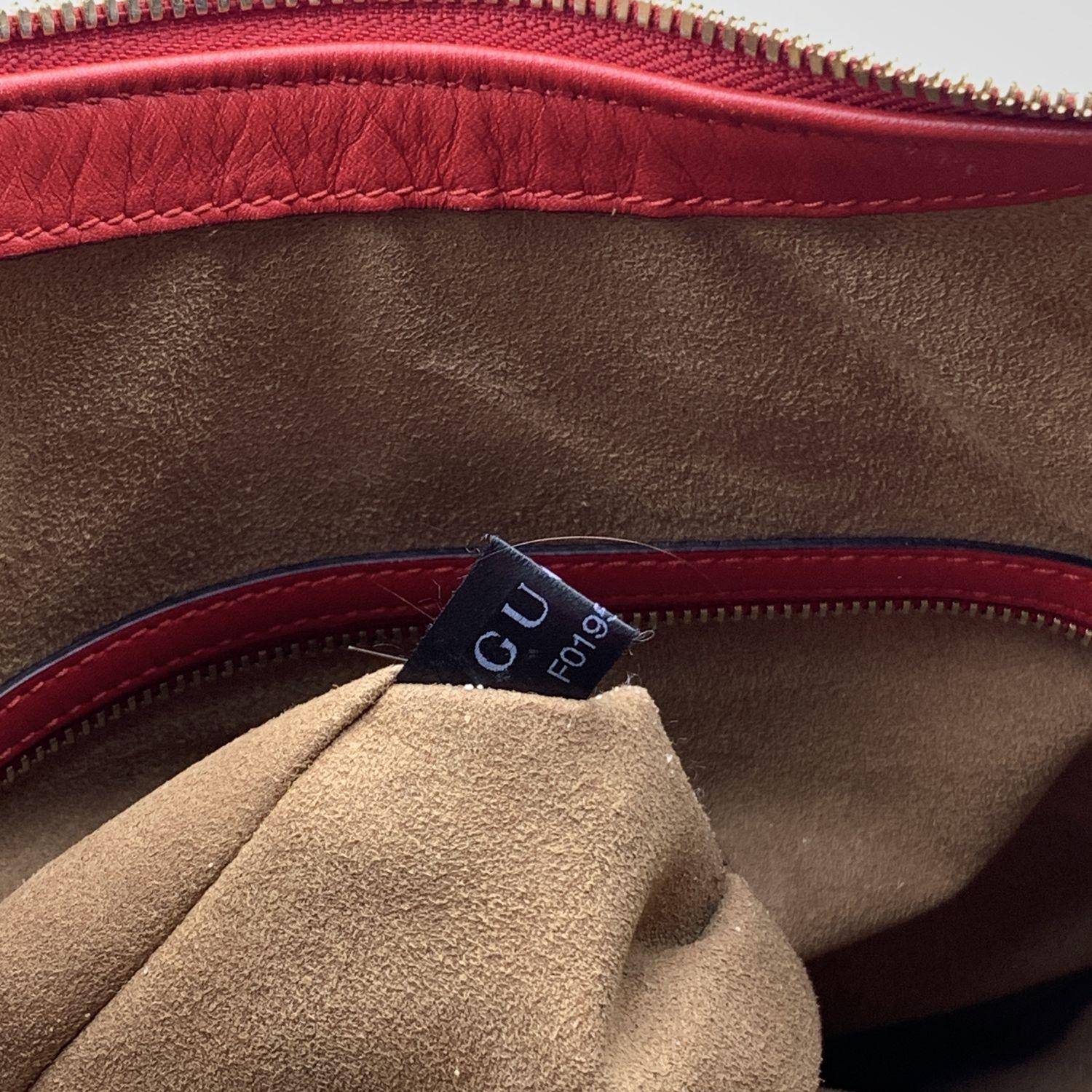 Gucci Beige GG Monogram Canvas Pocket Hobo Bag with Strap 4