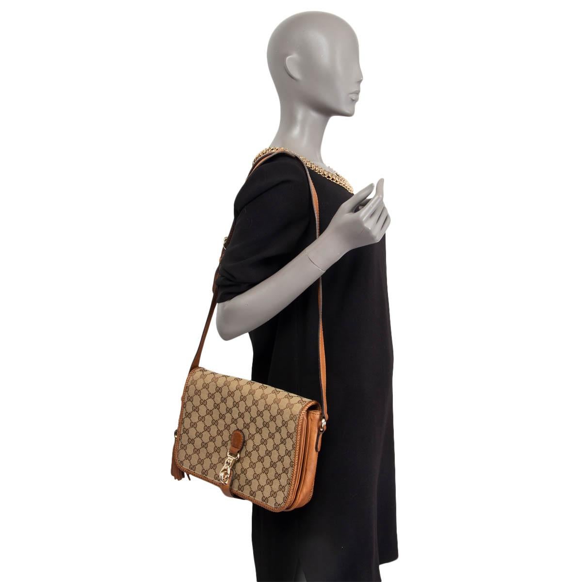 GUCCI beige GG MONOGRAM MARRAKECH MEDIUM MESSENGER Shoulder Bag 2
