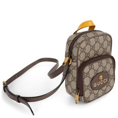 GUCCI beige GG Supreme canvas 2021 MINI NEO VINTAGE Crossbody Bag