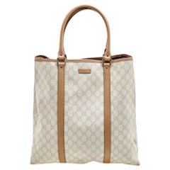 Gucci Beige GG Supreme Canvas And Leather Joy Tall Tote