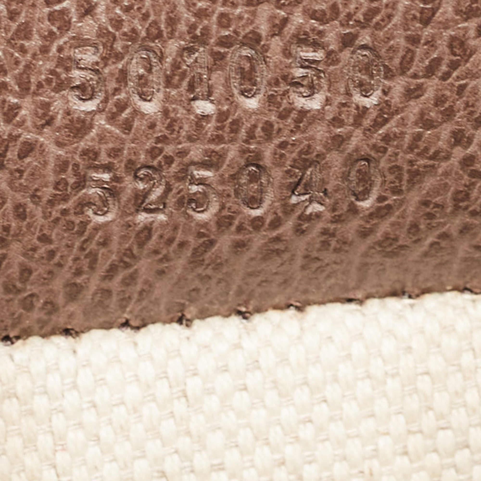 Gucci - Petit sac de messager en toile et cuir beige « GG Supreme » vintage en vente 6