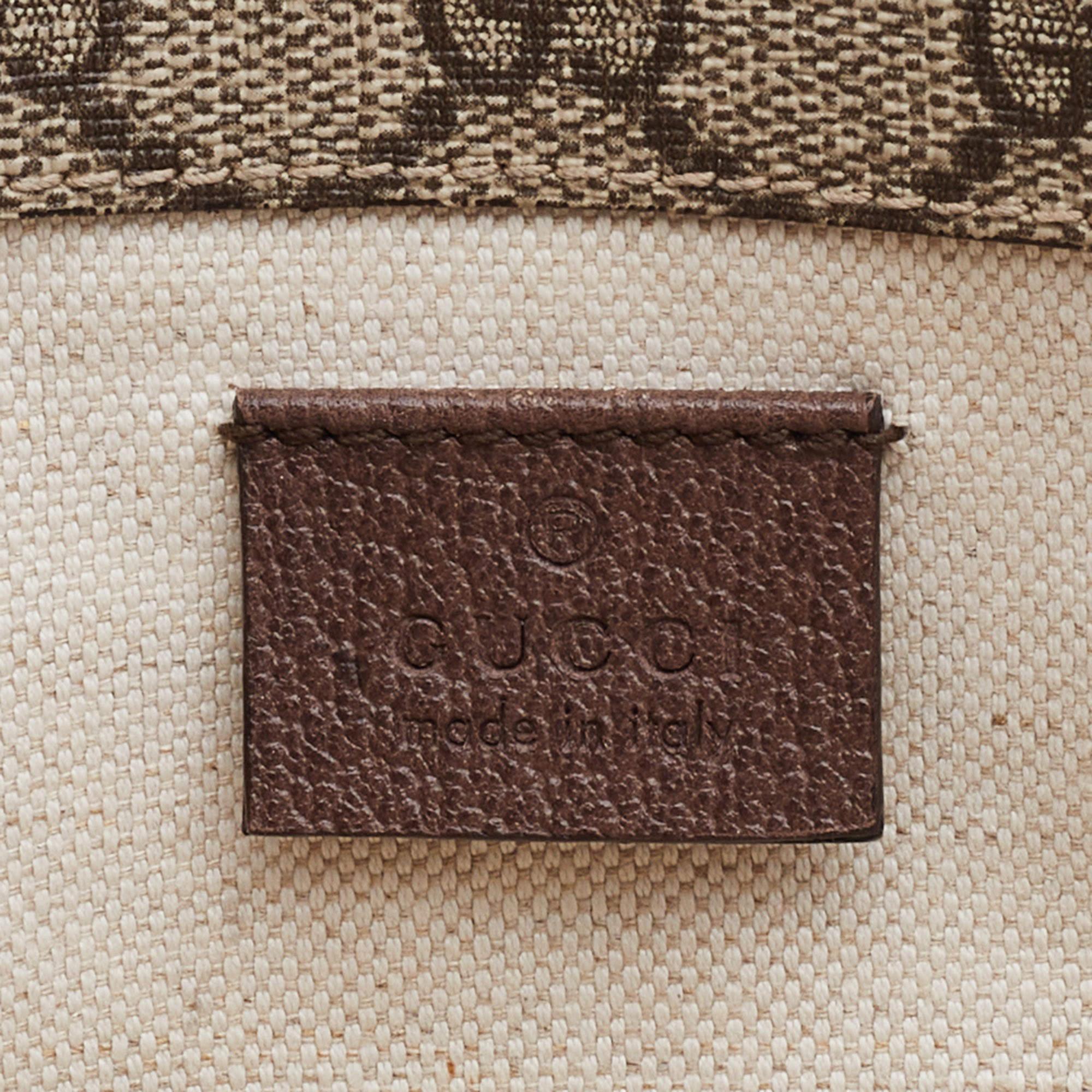 Gucci Beige GG Supreme Canvas and Leather Small Neo Vintage Messenger Bag 6