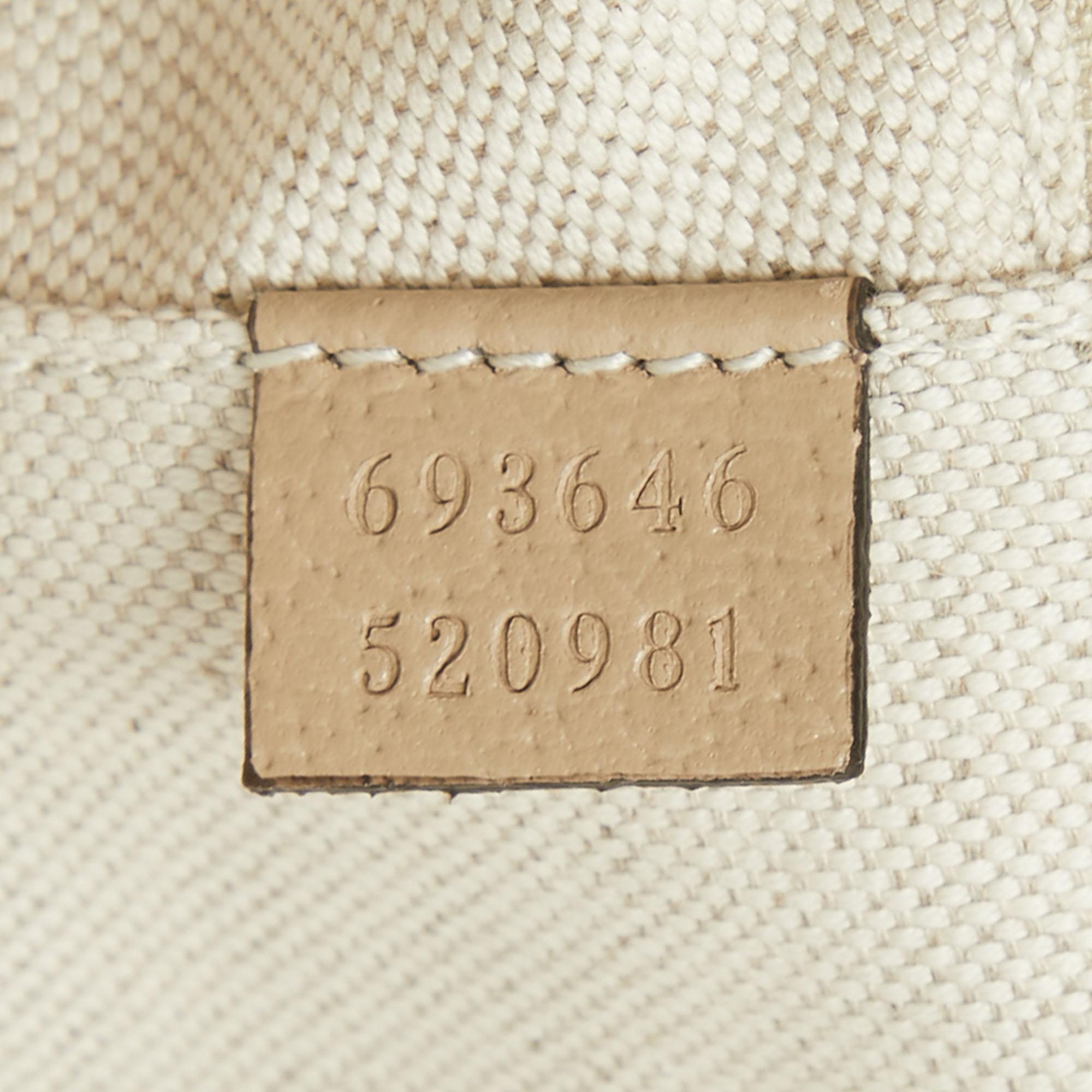 Gucci Beige GG Supreme Canvas and Leather Small Savoy Cabin Trolley 4