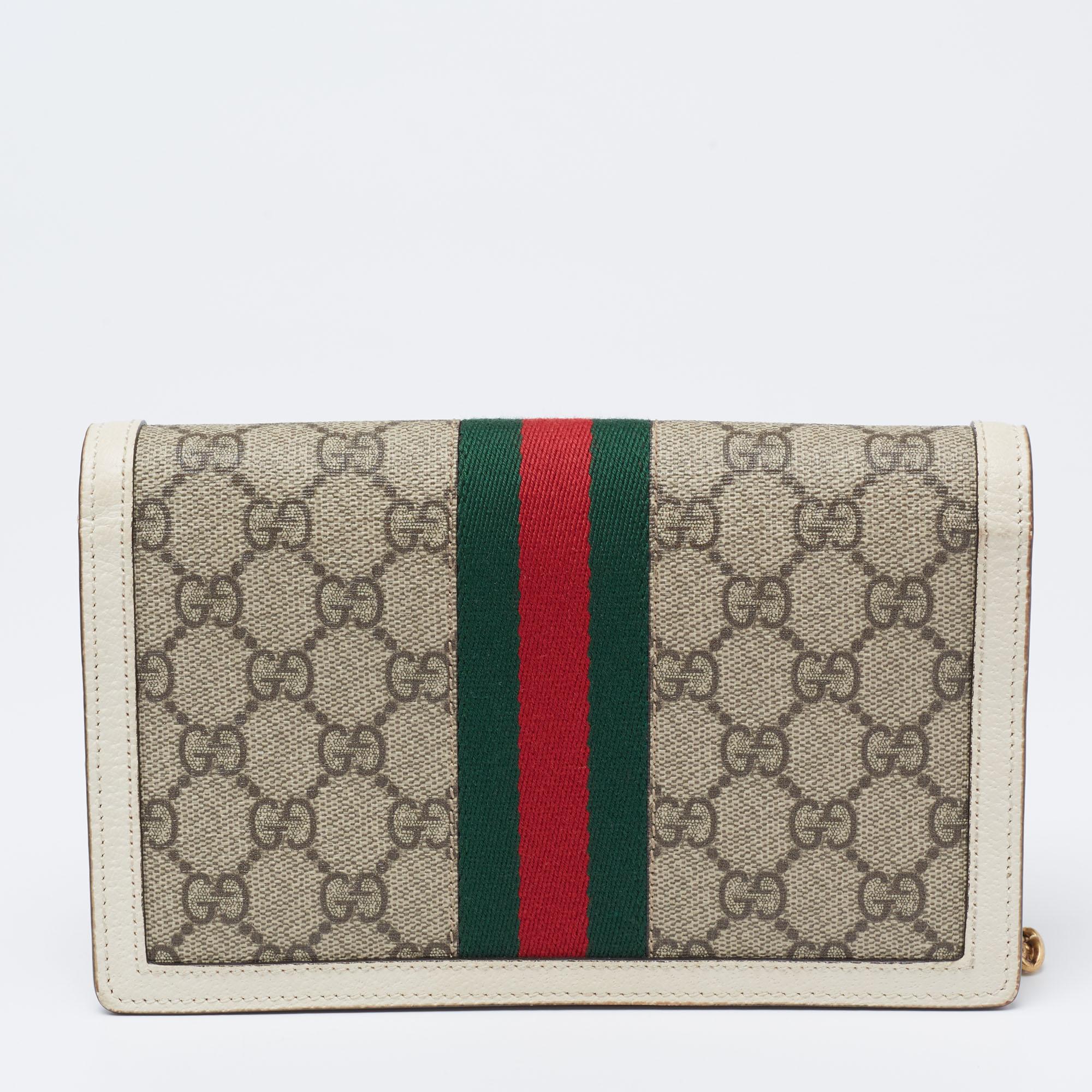 Gucci gg supreme web deals wallet