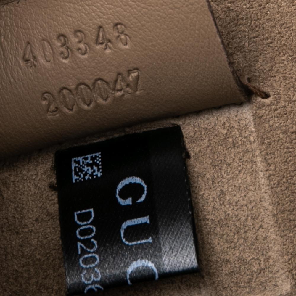 Gucci Beige GG Supreme Canvas And Suede Medium Dionysus Embellished Shoulder Bag In Good Condition In Dubai, Al Qouz 2