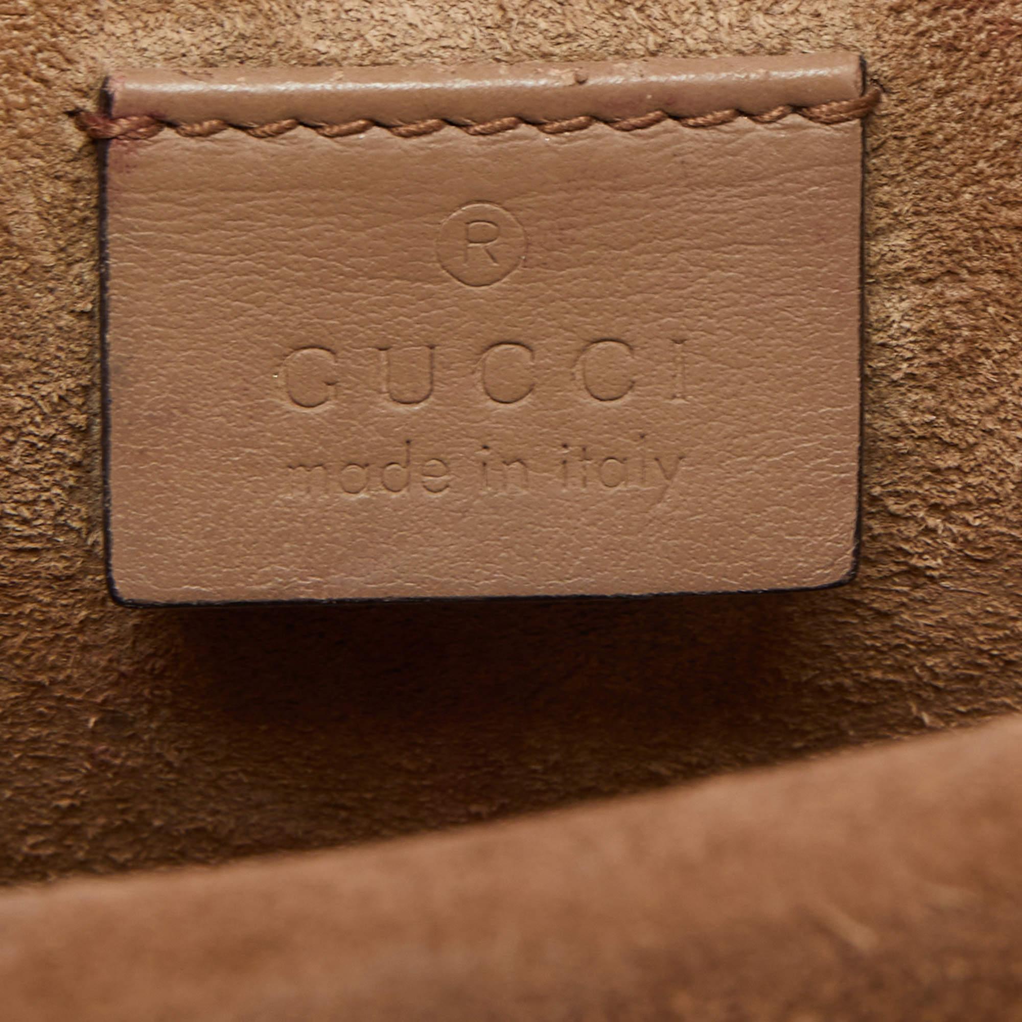 Gucci Beige GG Supreme Canvas and Suede Mini Dionysus Shoulder Bag 5